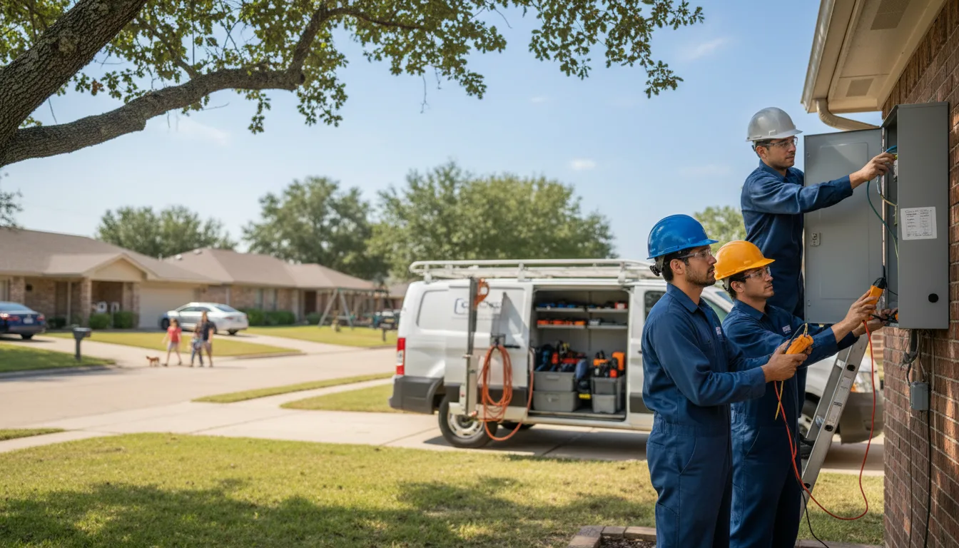Certified electrician providing emergency electrical services in Drummond, WI